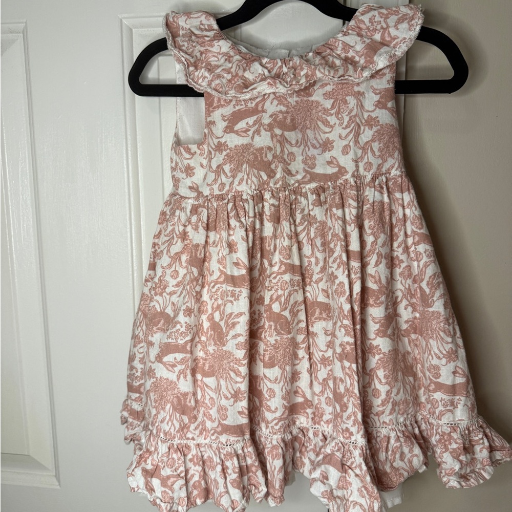 Haute Hippie Pink Floral Bunny Kids Dress